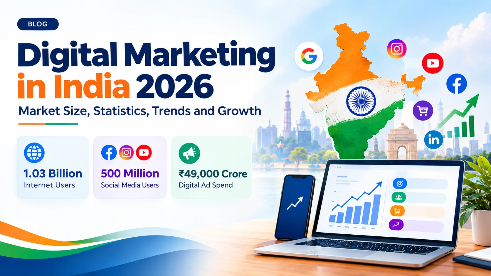 Digital Marketing in India 2026: Market Size, Statistics, Trends and Growth